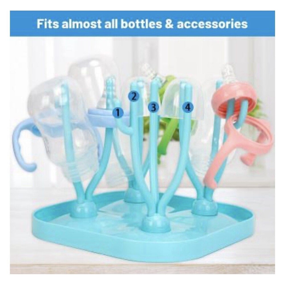 Baby Bottle Drying Rack Cleaning Accessories Blue